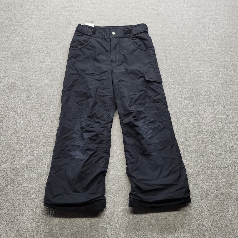 Columbia Youth XS 6/7 Black Insulated Snow Pants Ski Snowboard Winter Cargo